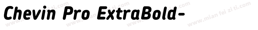 Chevin Pro ExtraBold字体转换